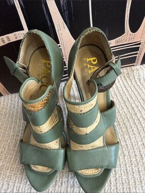 Paco Gil Leather Platform Cutout Sandals